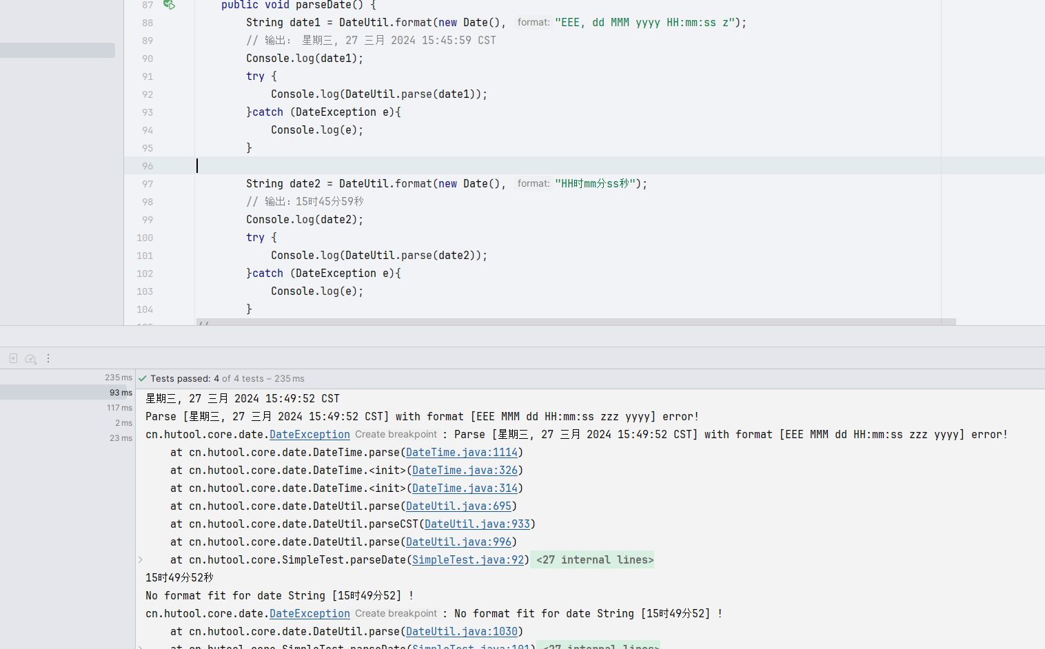DateUtil.parse工具无法自动识别某些格式的时间 · Issue #I9C2D4 · dromara/hutool - Gitee.com